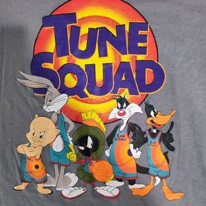 Aeropostale Space Jam Tune Squad T-shirt men's size M Grey With Graphic Design